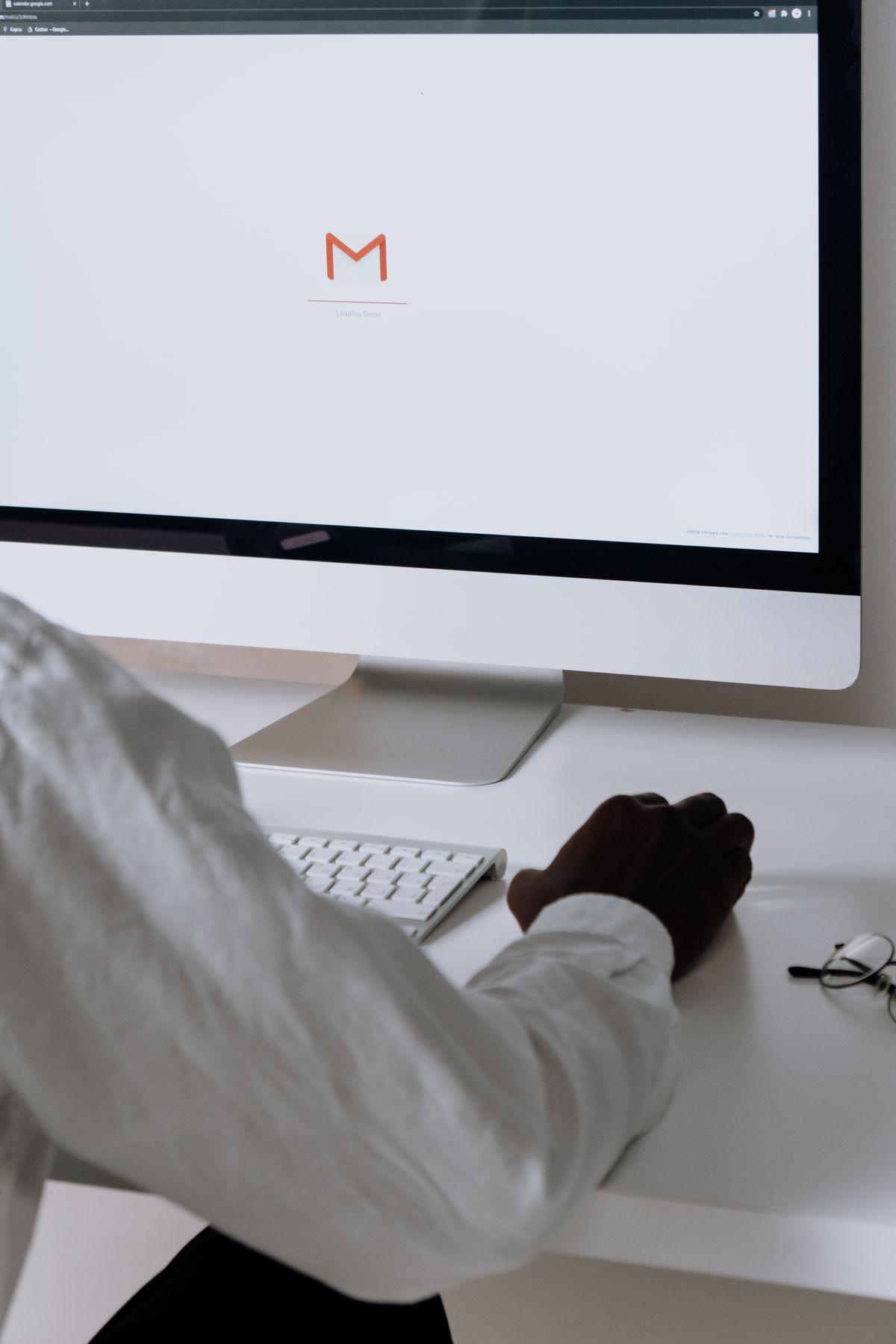 Reviewing an email marketing campaign on desktop