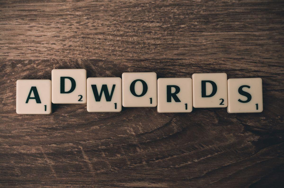 AdWords tiles representing Google Ads campaign management